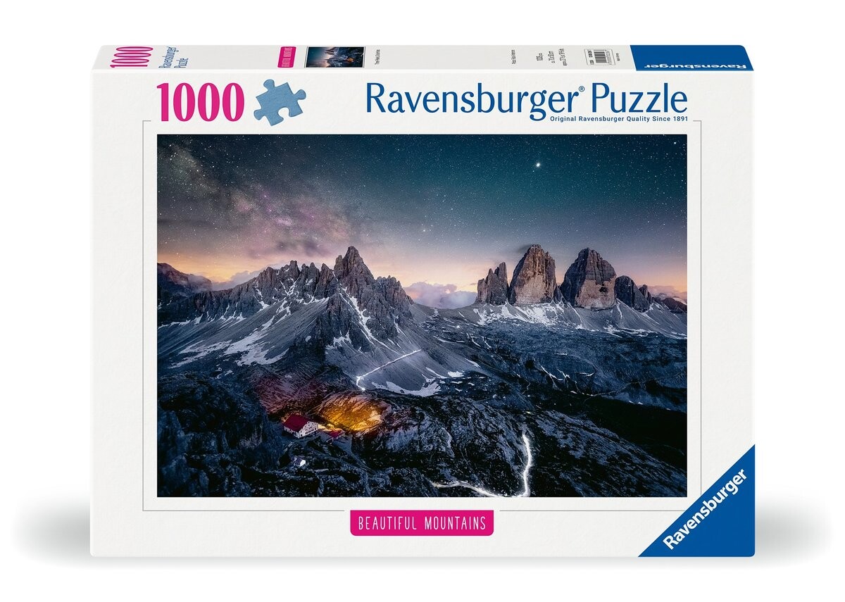 

2D пазл Tre Cime, Доломиты, 1000 деталей Ravensburger