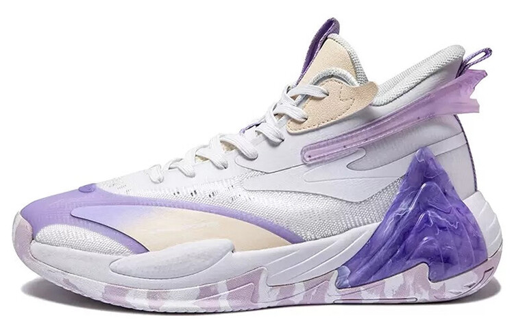 

Баскетбольные кроссовки мужские среднего размера Zhengbai / Cherry Blossom Purple Erke