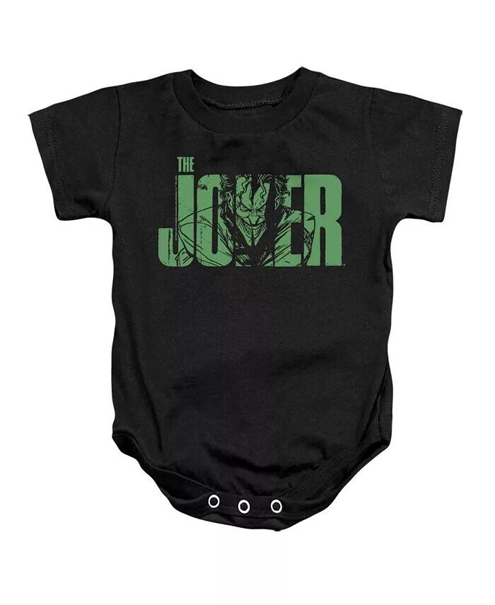 

Текст Baby Joker для девочек на черном комбинезоне Batman, черный