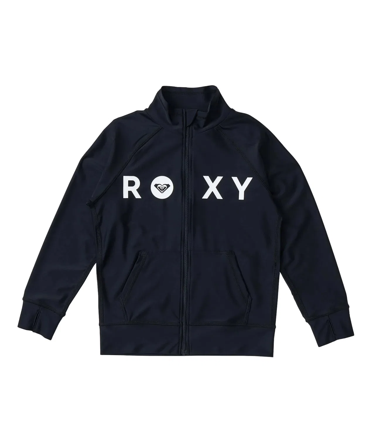 Рашгард детский Roxy MINI RASHIE STAND с воротником-стойкой, черный