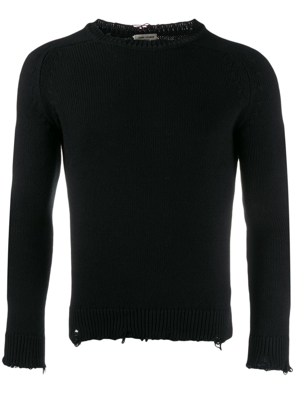 

Saint Laurent джемпер с круглым вырезом, черный