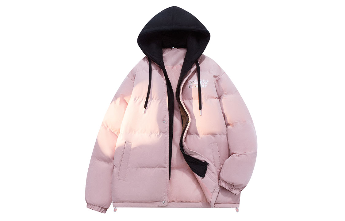 

BOBBY ABLEY Пуховик Unisex, Pink Black