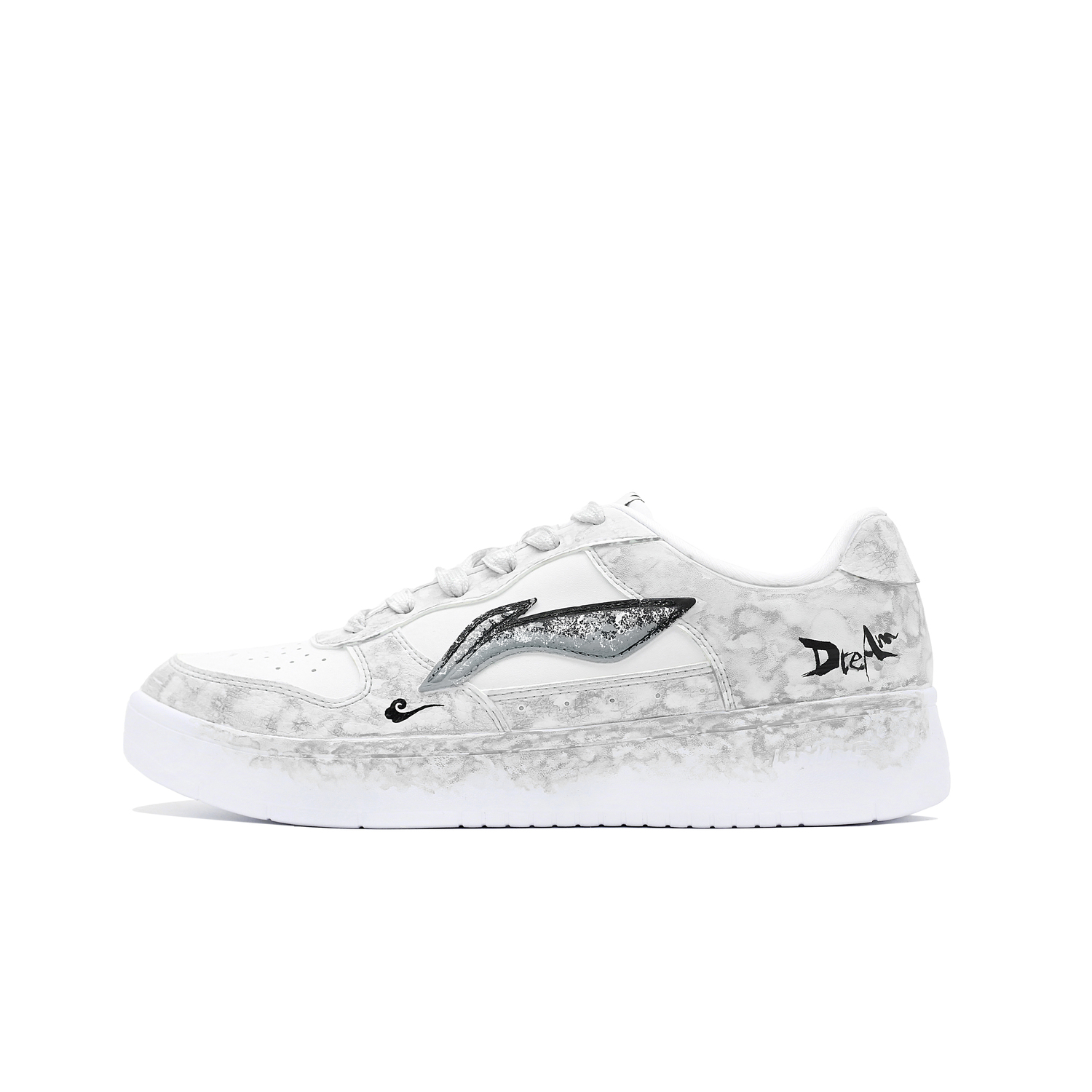 Понтонные лодки дышащие кроссовки low top для скейтбординга unisex LINING, светло-серый — фото 4