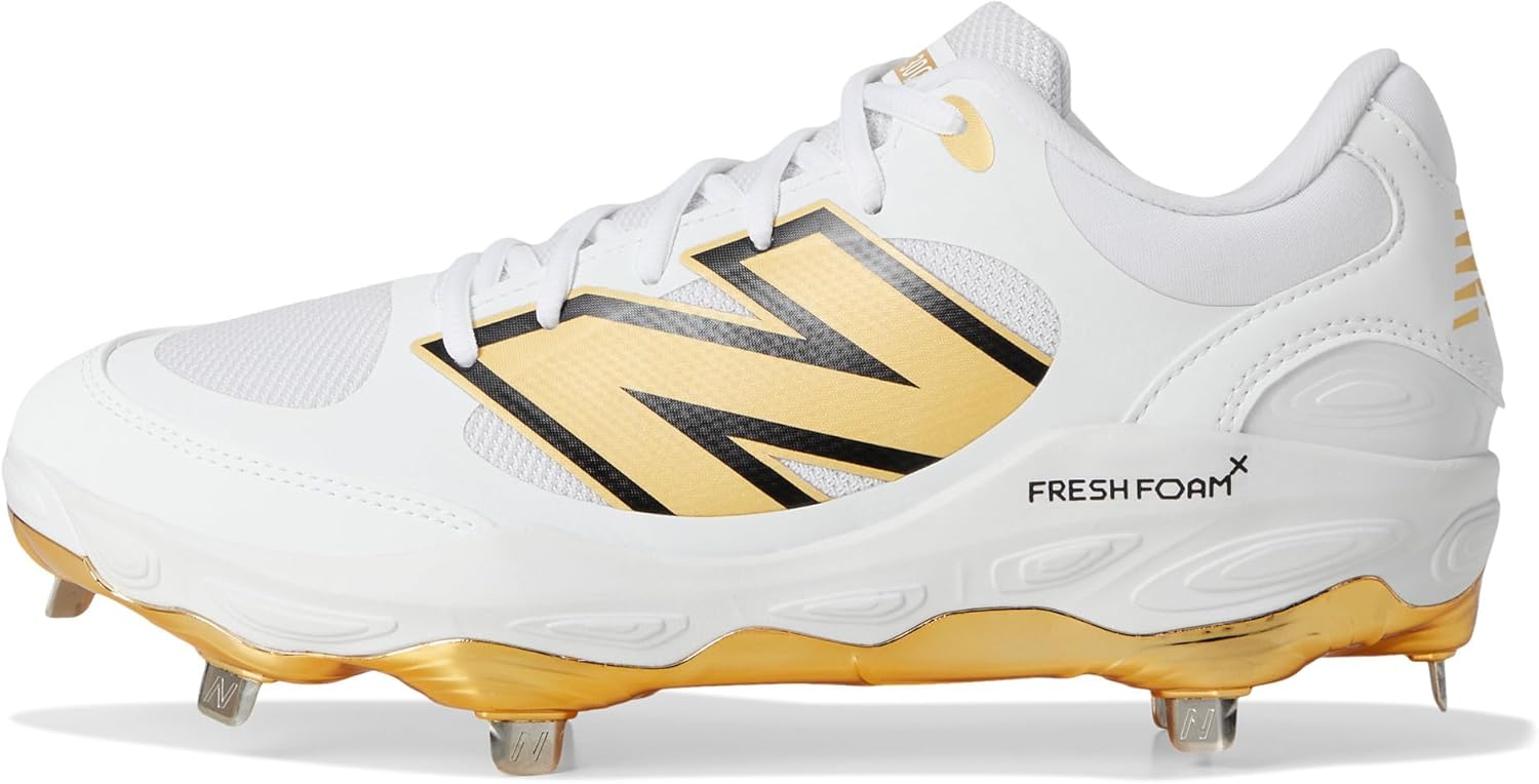 Мужские кроссовки New Balance Fresh Foam X 3000 V7, белый/золотой — фото 4