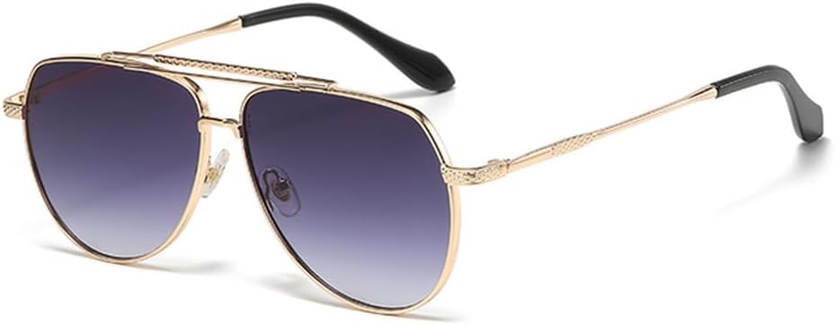 

Круглые солнцезащитные очки с биметаллическим оправой, полнокадровые, модные, для поездок на работу, для мужчин и женщин, защита от УФ-излучения UV400, SUN3219 Generic, Gradient Grey