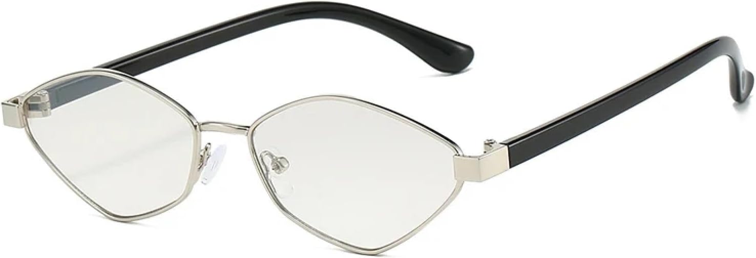 

Солнцезащитные очки с защитой от УФ-излучения UV400 | «Кошачий глаз» для женщин, прозрачные линзы Ocean, для мужчин, размер S, для занятий спортом на открытом воздухе и вождения DSVIGF, Silver Light Gray