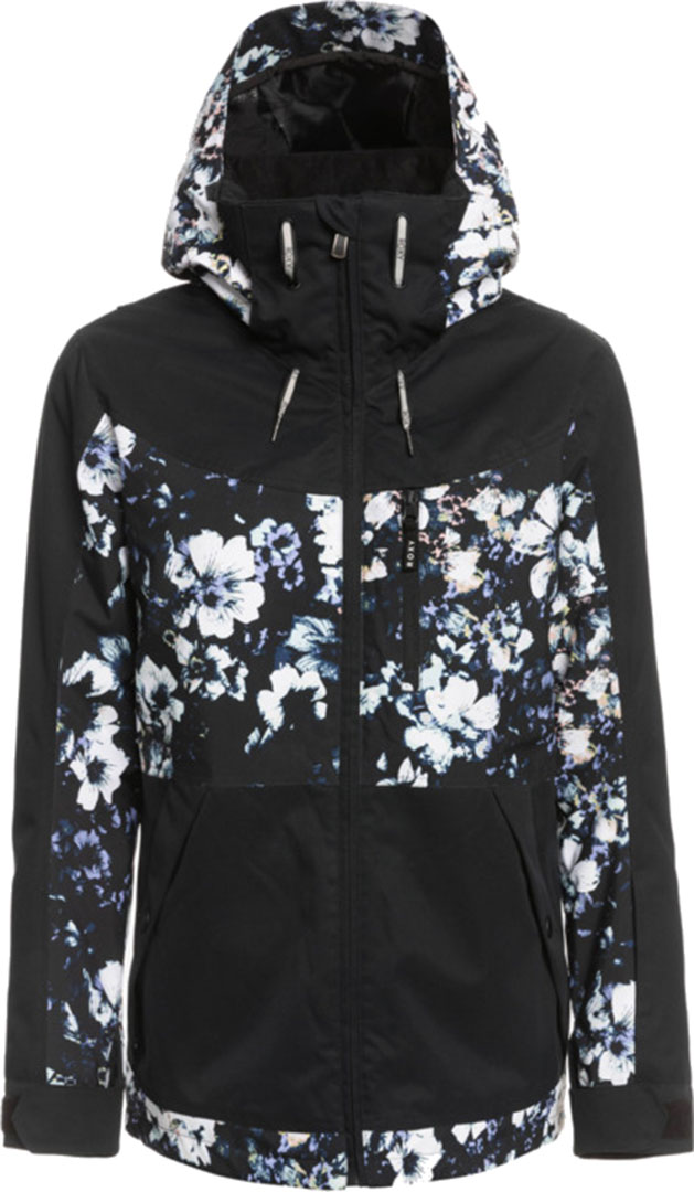 

Roxy Куртка Presence parka true black black flowers XS