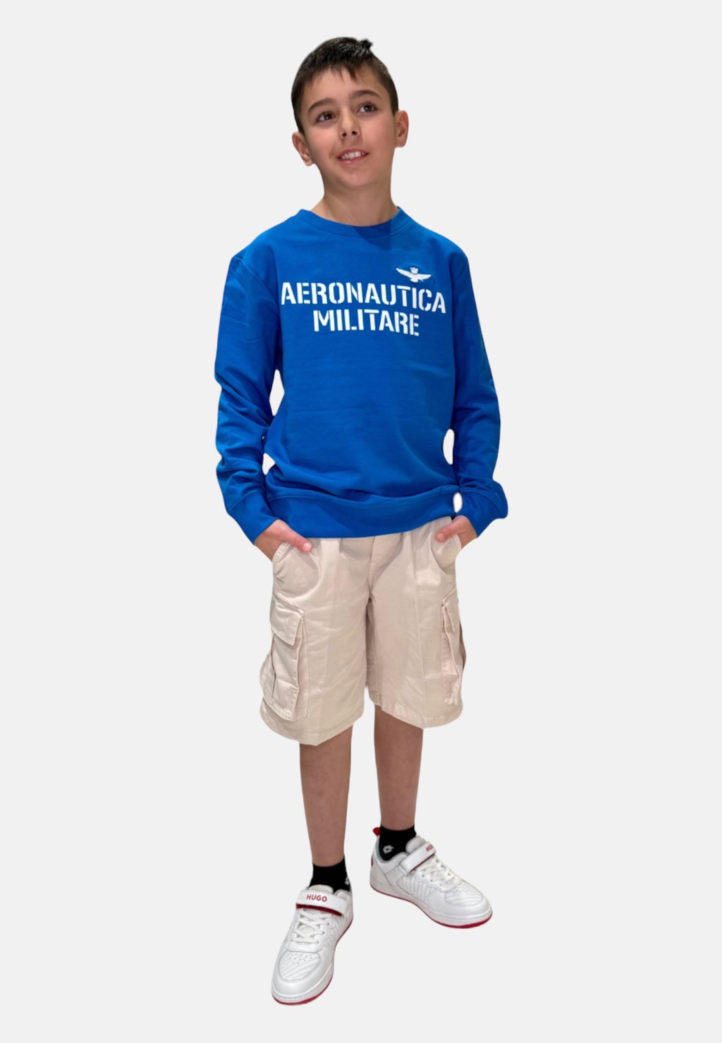 Толстовка AERONAUTICA MILITARE, цвет Azzurro — фото 2