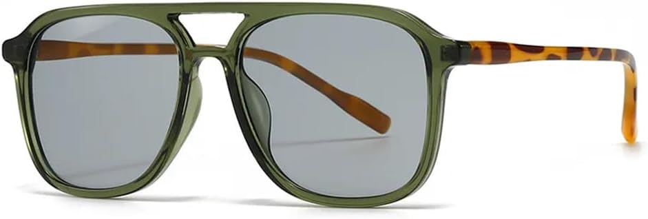 

Солнцезащитные очки с двойной перемычкой в ​​стиле панк, большие, для женщин и мужчин, для занятий спортом на открытом воздухе, бега и езды на велосипеде UYPTK, Green Light Gray