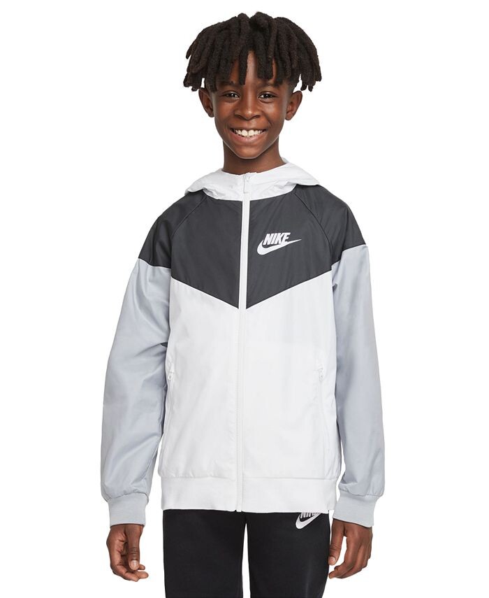 

Спортивная куртка Windrunner для мальчиков Nike, белый