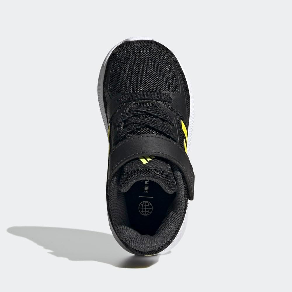 Кроссовки для бега adidas Unisex-Baby Runfalcon 2.0, черный/зеленый/желтый — фото 4