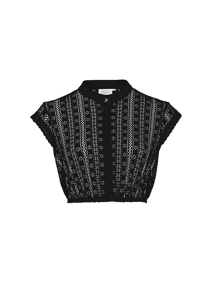 

Melega Блузка для дирндля «Киа» черного цвета