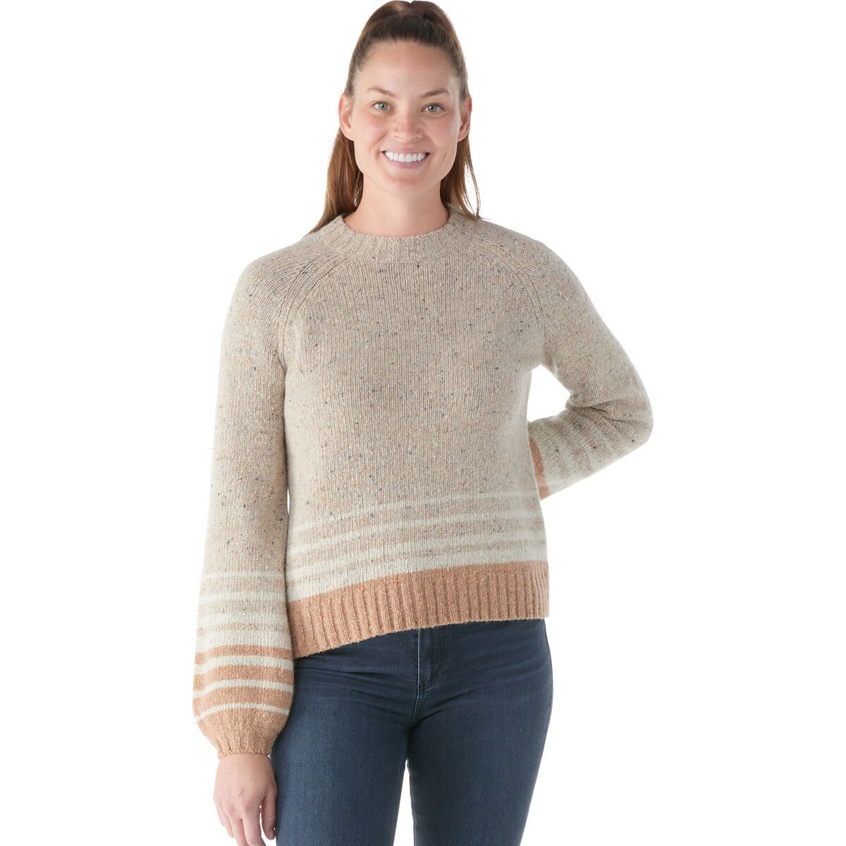 

Уютный свитер омбре Lodge Smartwool, цвет oat heather