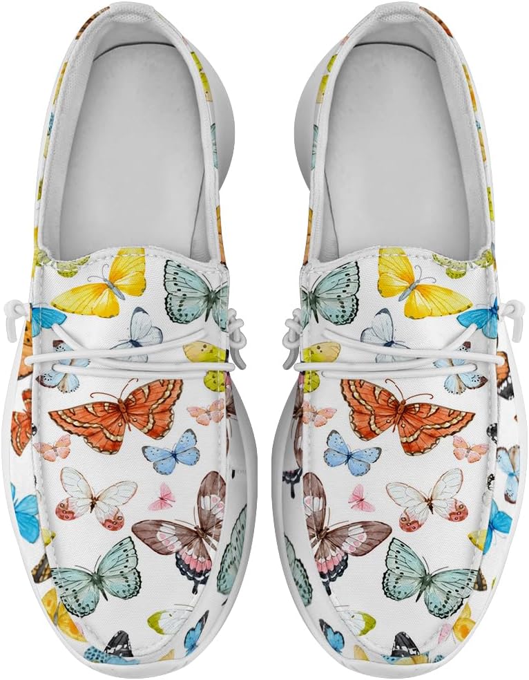 

Женские лоферы-бабочки на легкой подошве Белые прогулочные туфли Подарок для мамы и жены Quorax