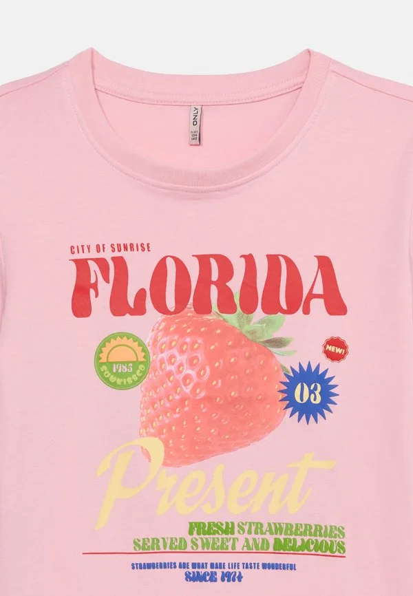 Футболка kogbolette life s/s top jrs print Only Girls, Romance Rose — фото 4