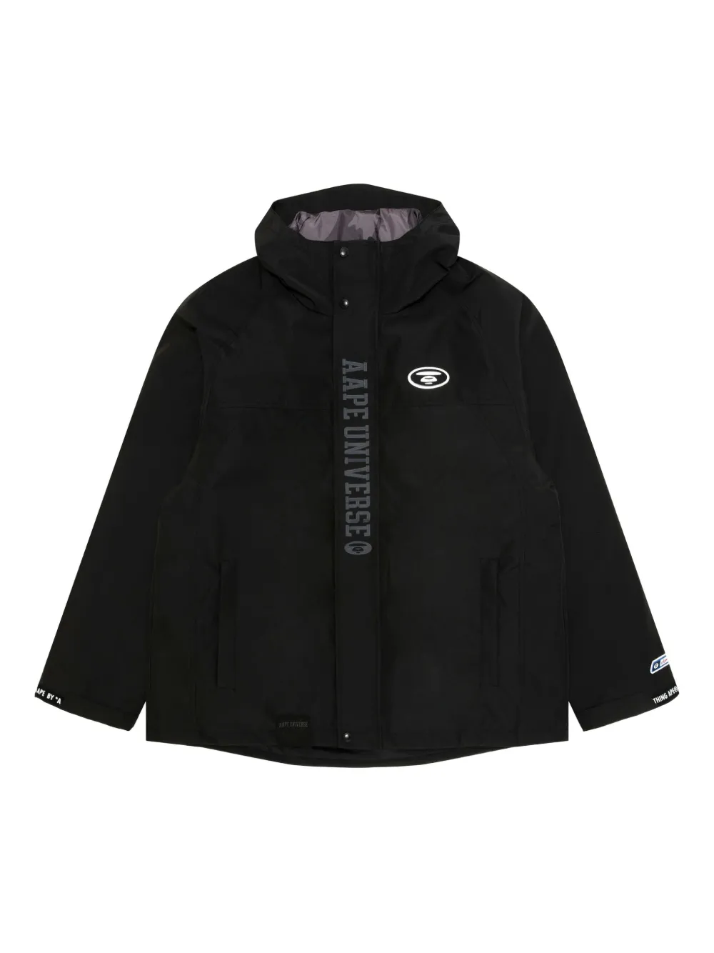 

Двусторонний пуховик с камуфляжным узором AAPE BY *A BATHING APE, черный