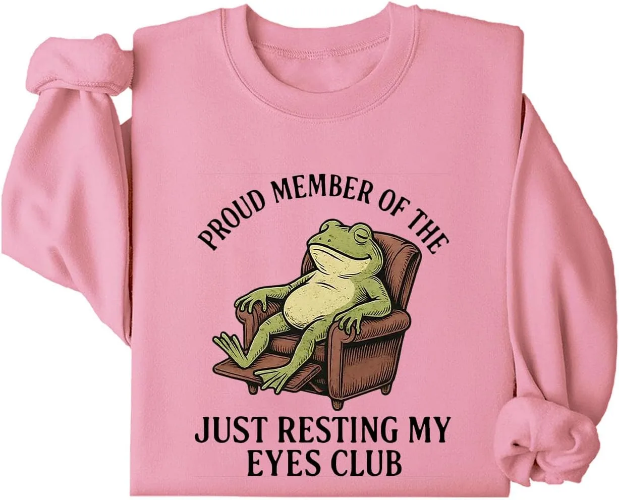 

Толстовка с лягушкой Just Resting My Eyes Club MQZUO