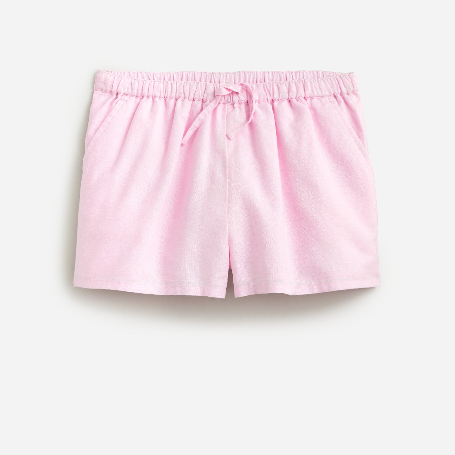 

Шорты для девочек из смеси льна и хлопка J.Crew, розовый