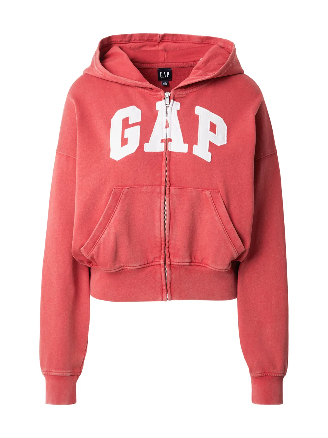 Толстовка на молнии Gap, светло-красного цвета