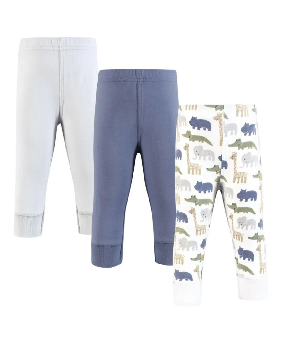 Уютные хлопковые леггинсы и брюки Hudson Baby, Wild Leaf Safari