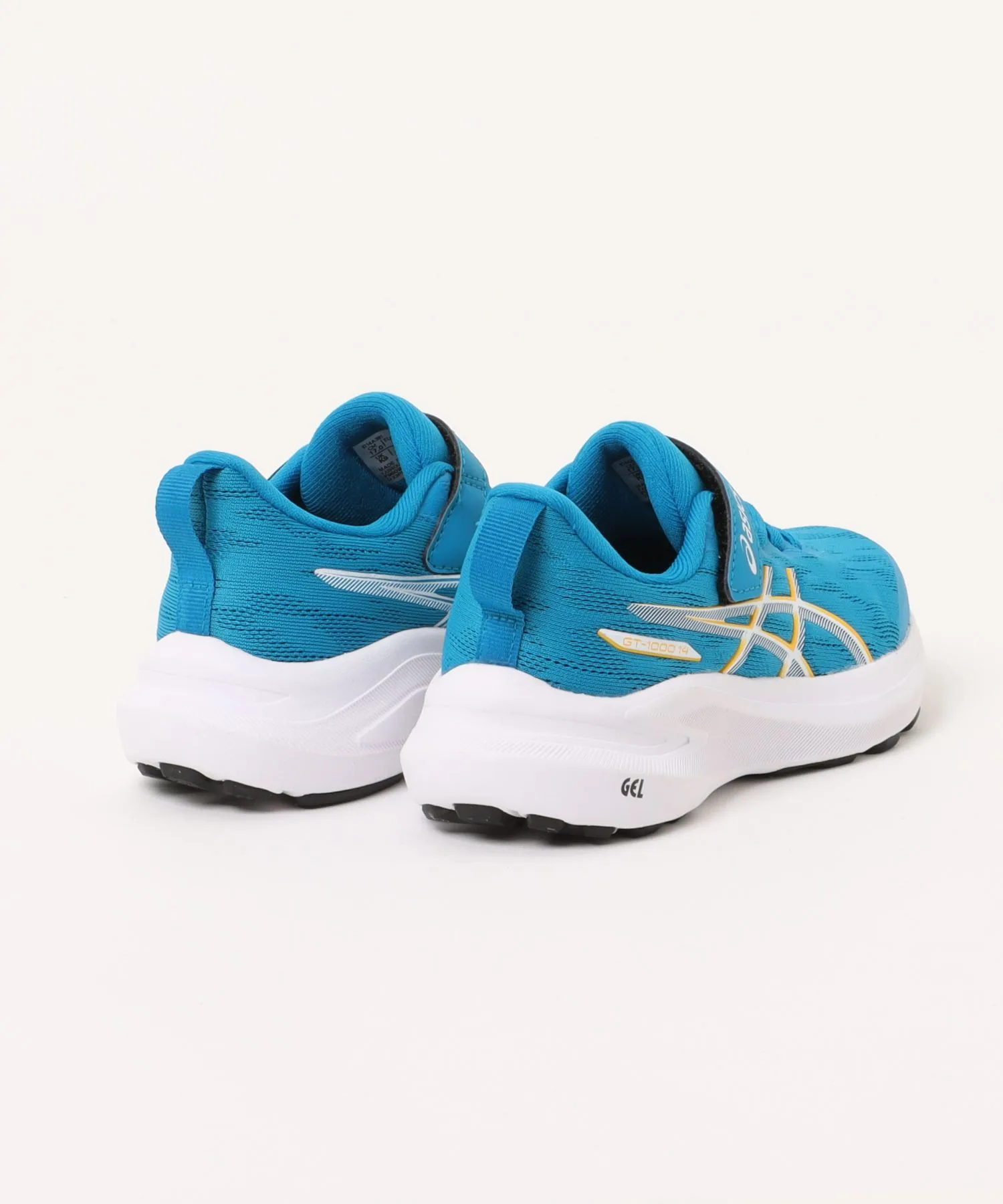 Детские кроссовки ASICS GT-1000 14 PS лёгкие с липучками голубые — фото 2