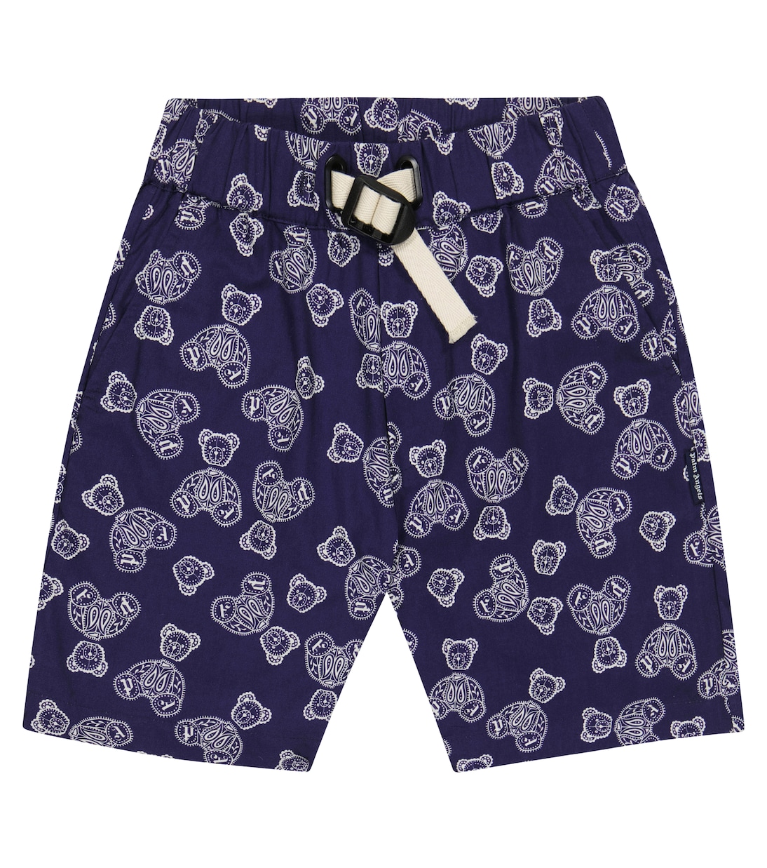 

Хлопковые шорты с принтом Palm Angels Kids, Navy Blue White