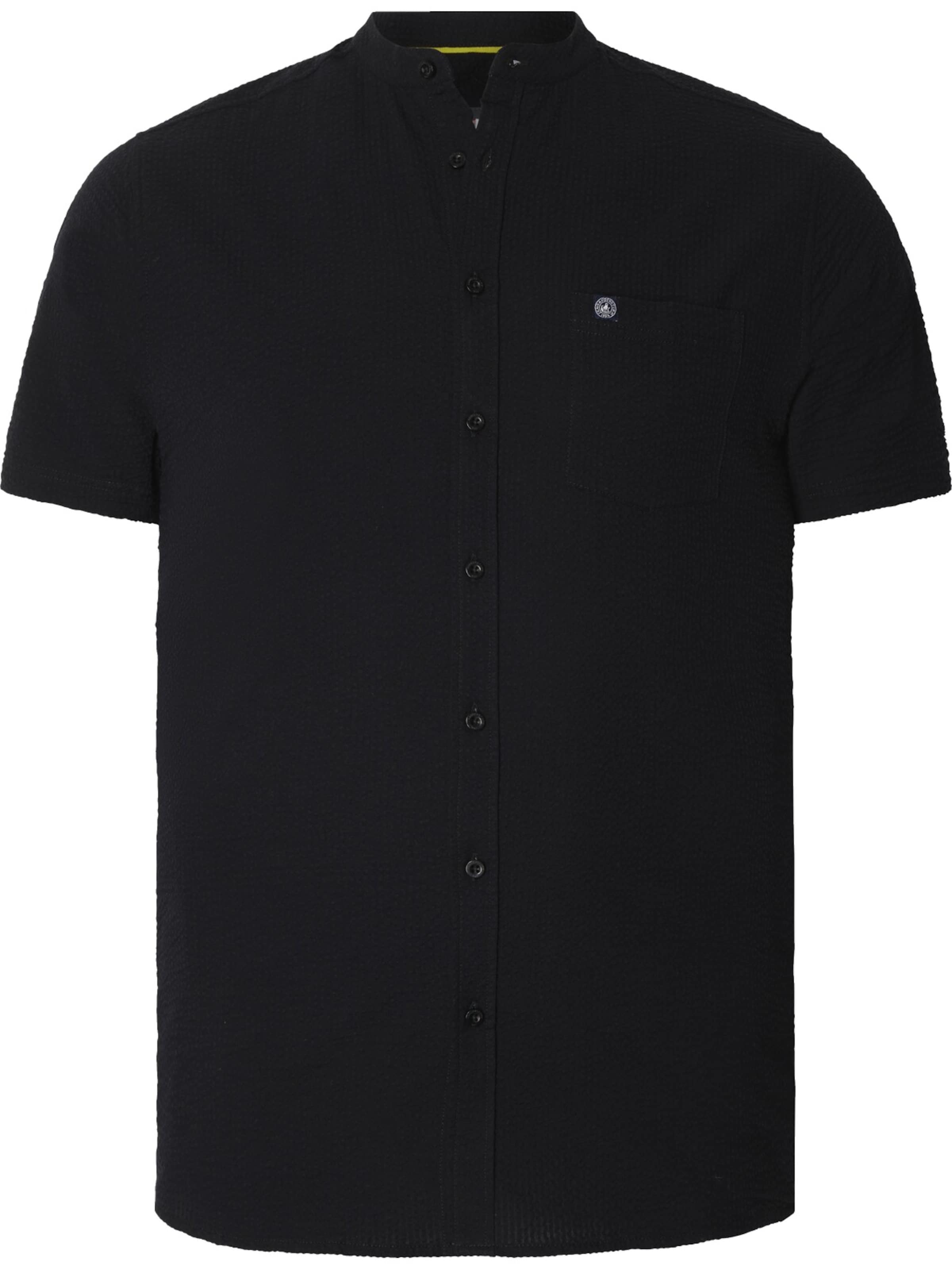 

Jan Vanderstorm Рубашка на пуговицах 'Albart' комфортного кроя в черном цвете