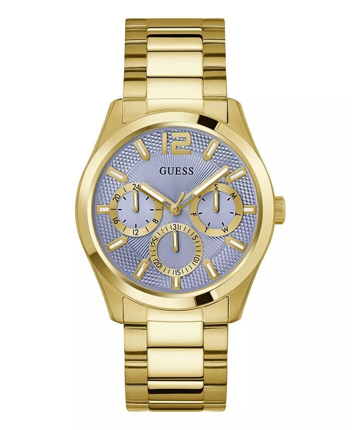 

Мужские аналоговые золотистые часы из нержавеющей стали, 42 мм GUESS, золото