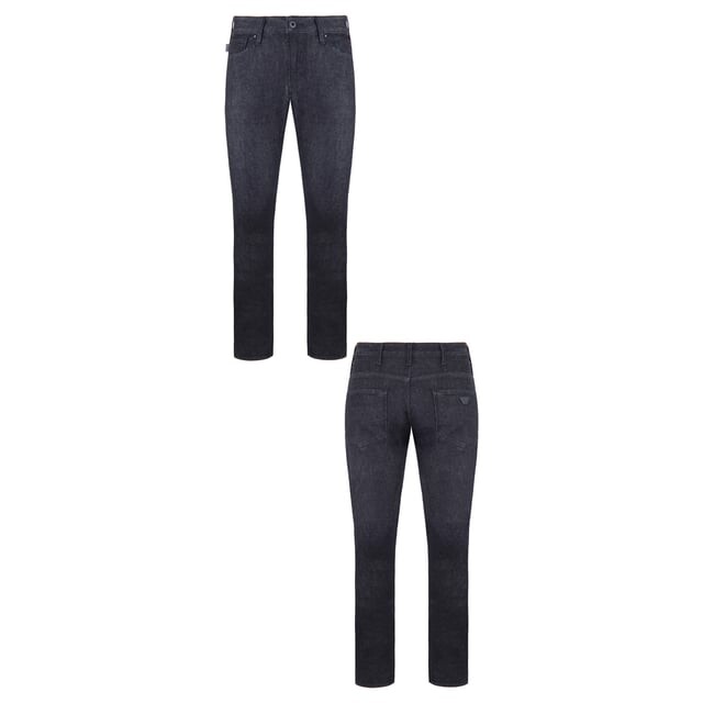 Мужские джинсы узкого кроя J06 Emporio Armani, серый — фото 3