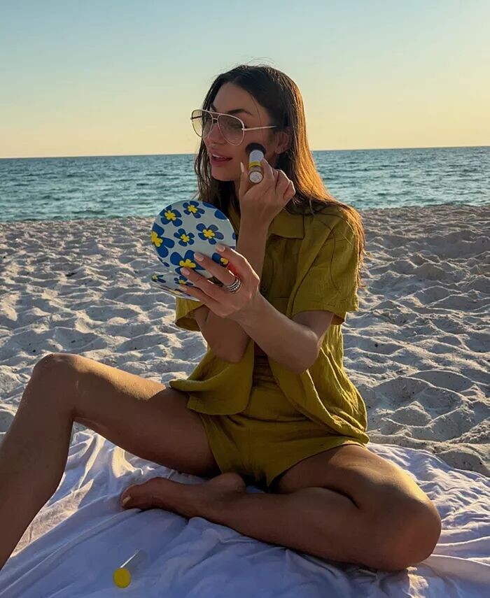 Компактное зеркало Taylor 5 дюймов со светодиодной подсветкой  Fancii, цвет Flower Power — фото 4