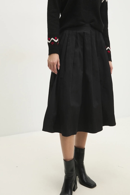 

Хлопковая юбка Answear.Lab, черный