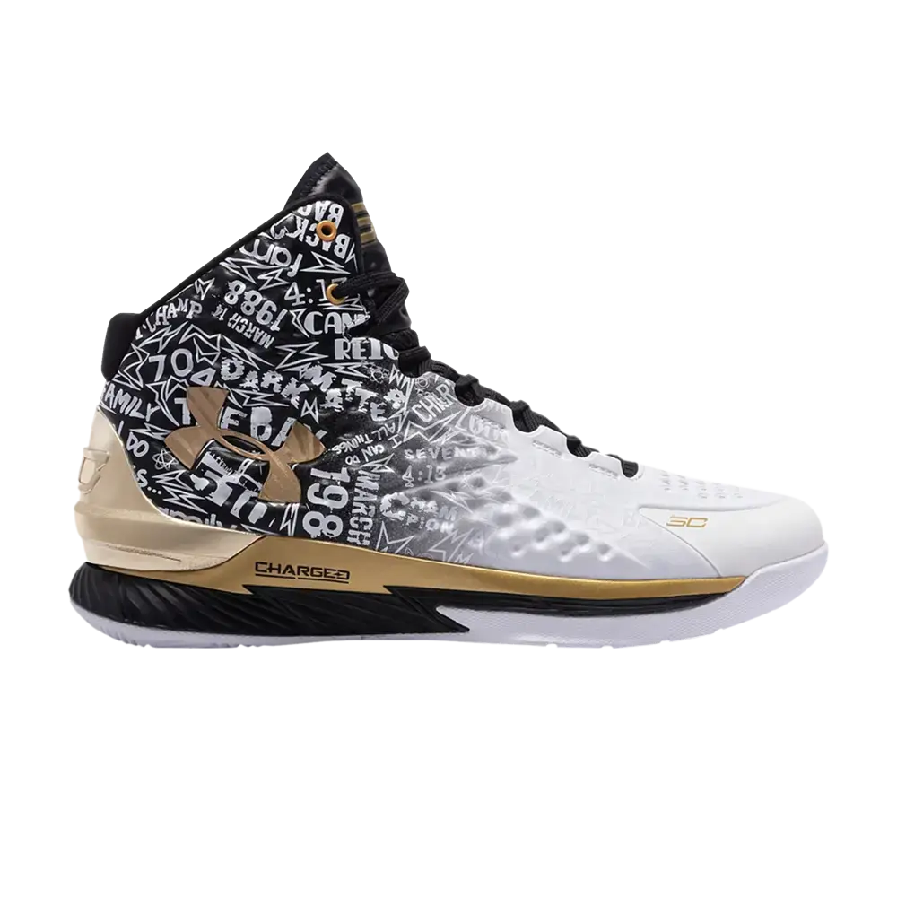 Кроссовки с принтом Under Armour, белый/черный