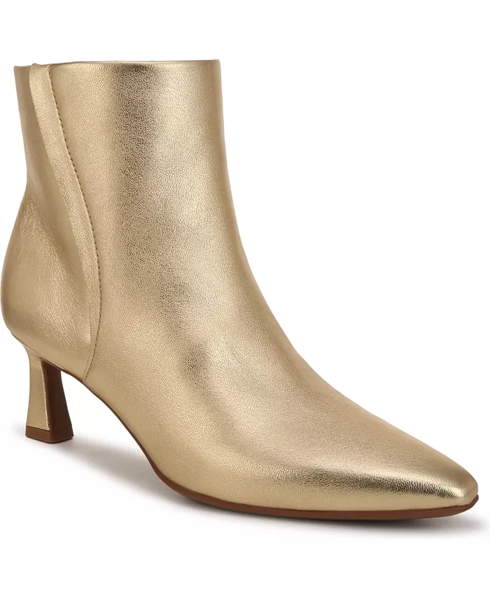 Дизайнерские ботильоны Deesha-Bootie с острым носом Naturalizer, золотой