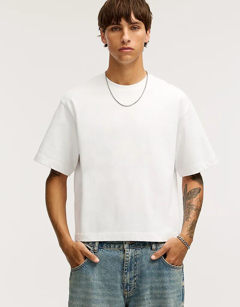 

Укороченная футболка Pull&Bear цвета «бежевый»