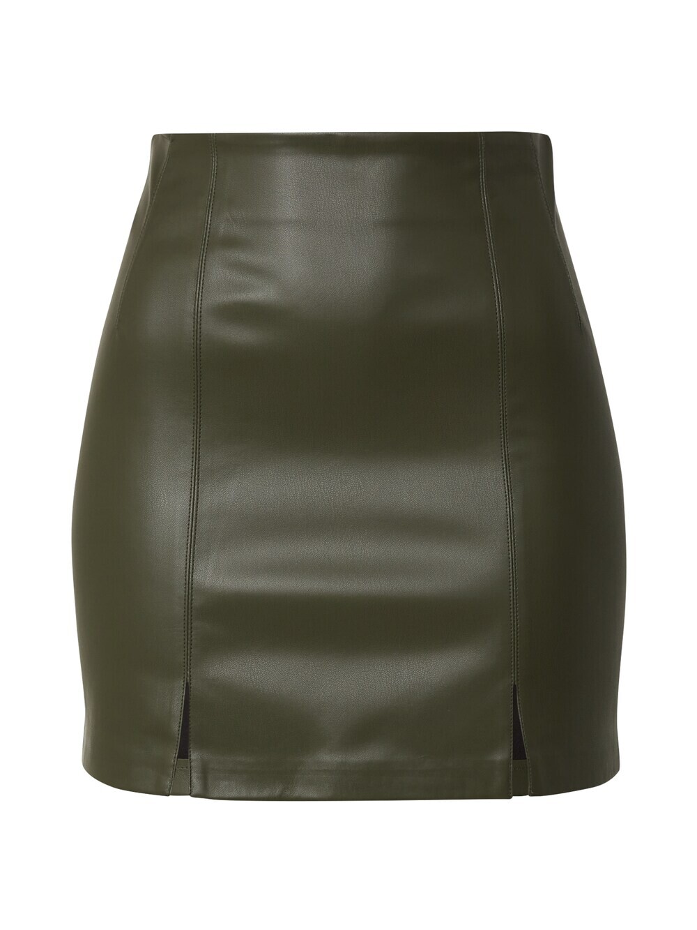 

Юбка TOPSHOP Entry PP Split - Black Vinyl, темно-зеленый