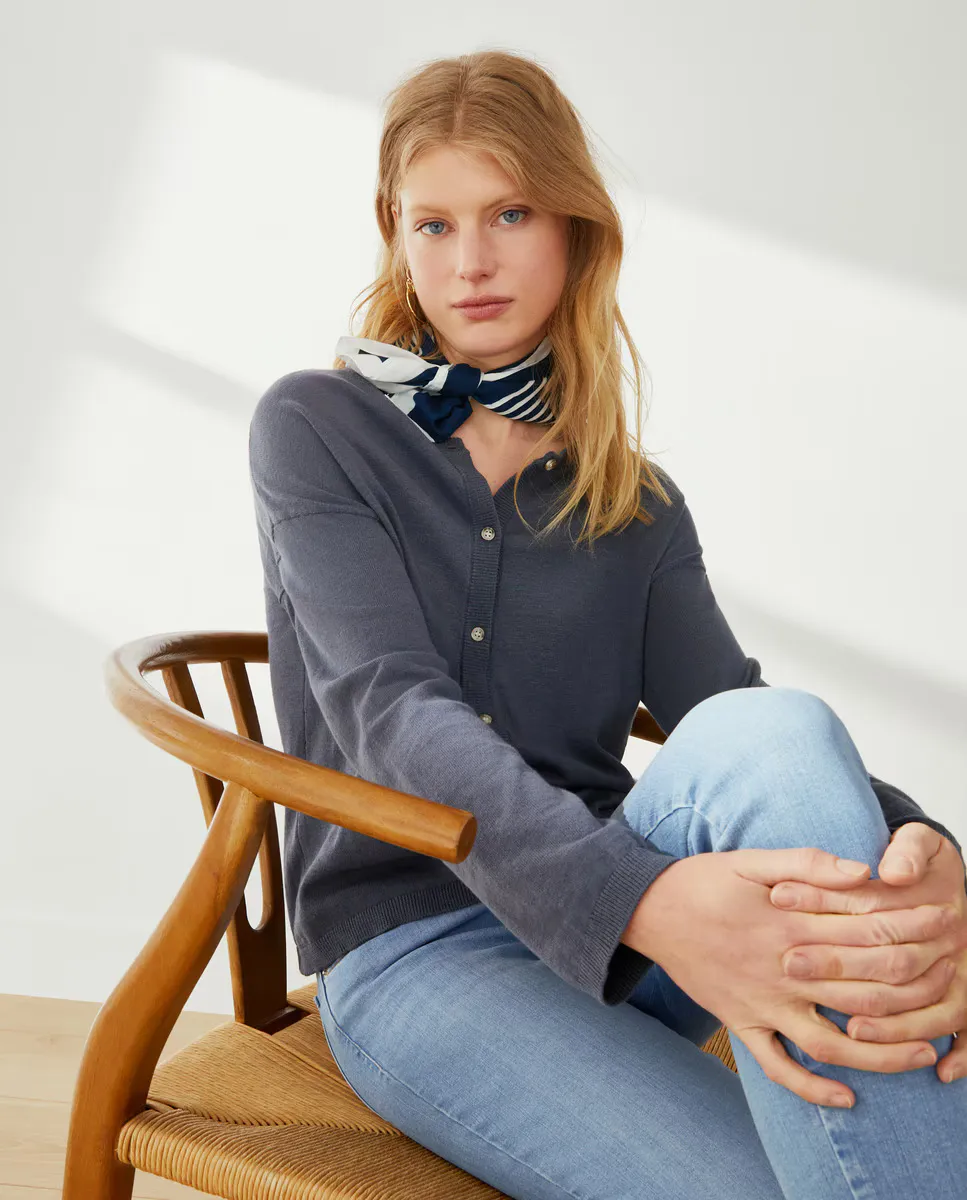 

Хлопковая трикотажная куртка Southern Cotton, цвет Antracita