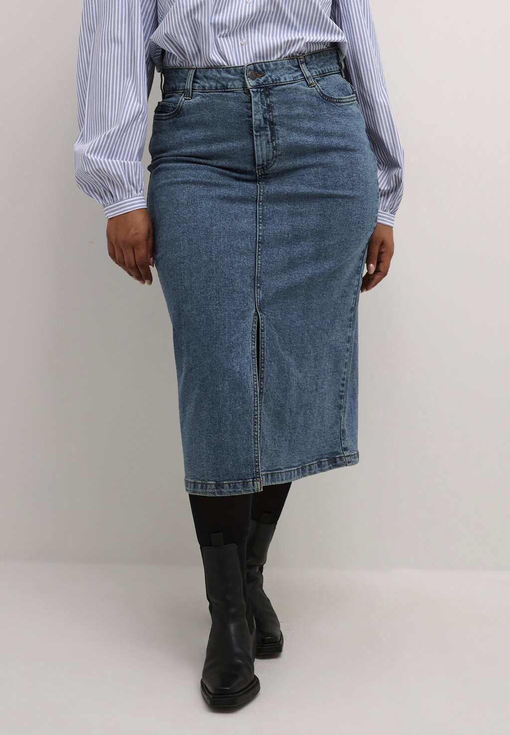 

Топ Vaquera Kaffe Curve ДИАНА, цвет blue denim