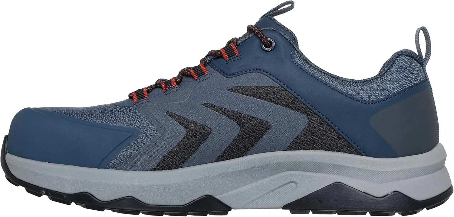 Мужские пожарные ботинки Skechers Speed-Flex Trekker Nordown, Black Red Trim Textile Synthetic — фото 3