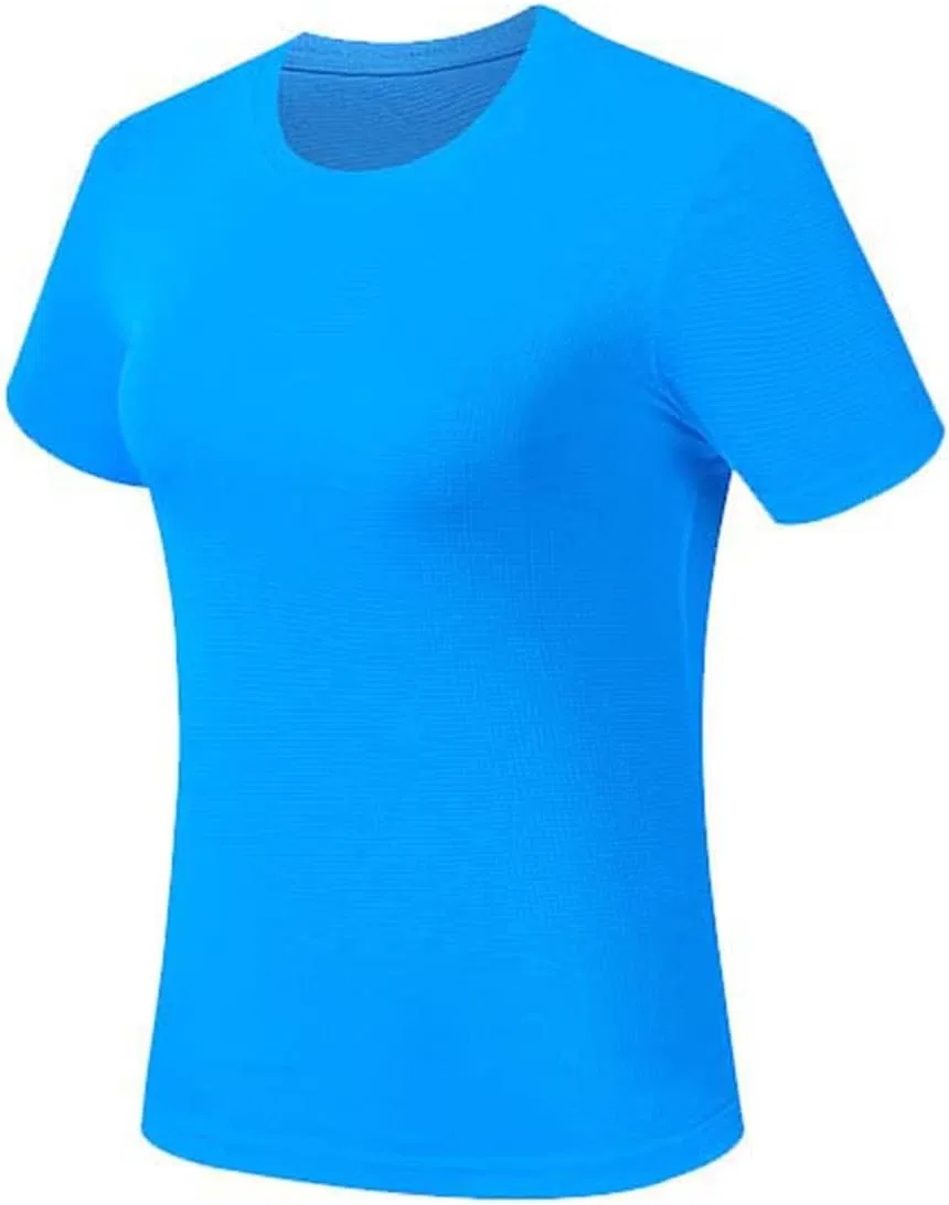 Женская футболка с коротким рукавом, дышащая, Athletic, Sky Blue — фото 3