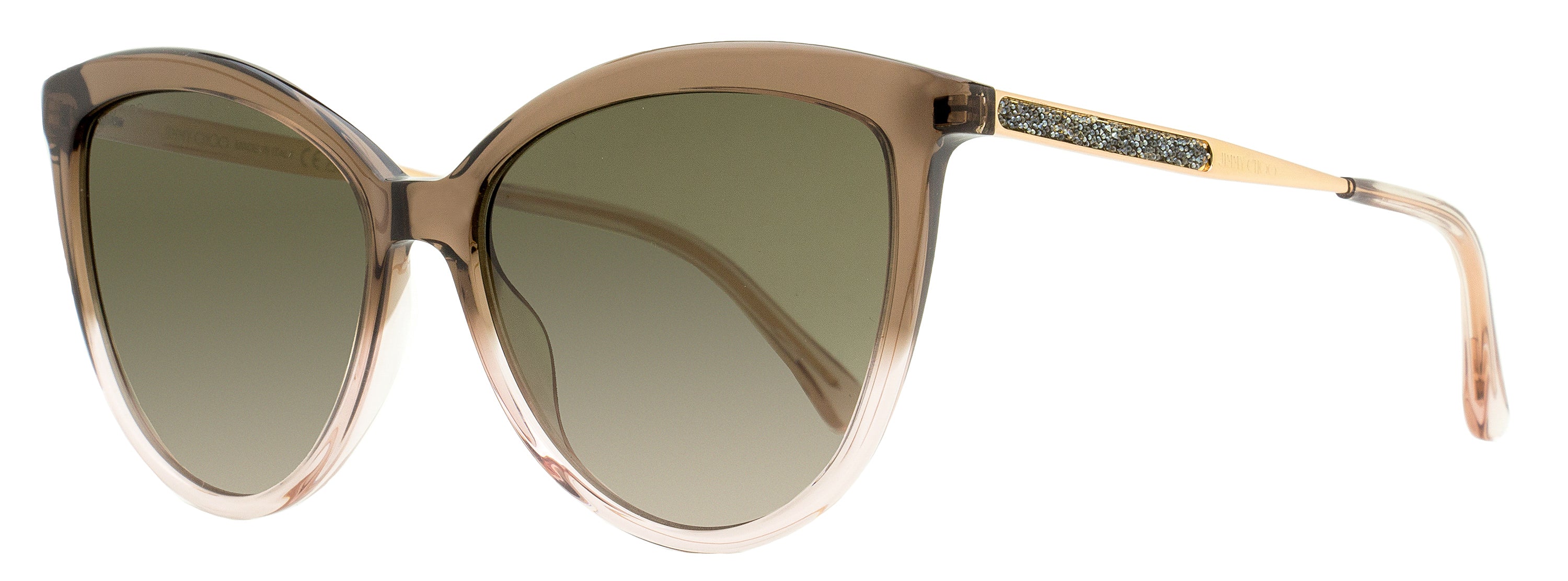 

Женские солнцезащитные очки Jimmy Choo «кошачий глаз» Belinda 08MHA Brown-Nude 56 мм
