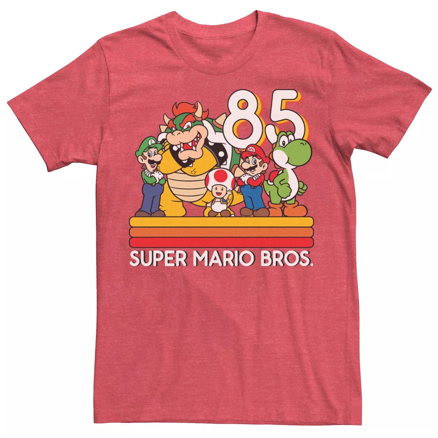 

Мужская футболка с персонажами в стиле ретро Nintendo Super Mario Licensed Character