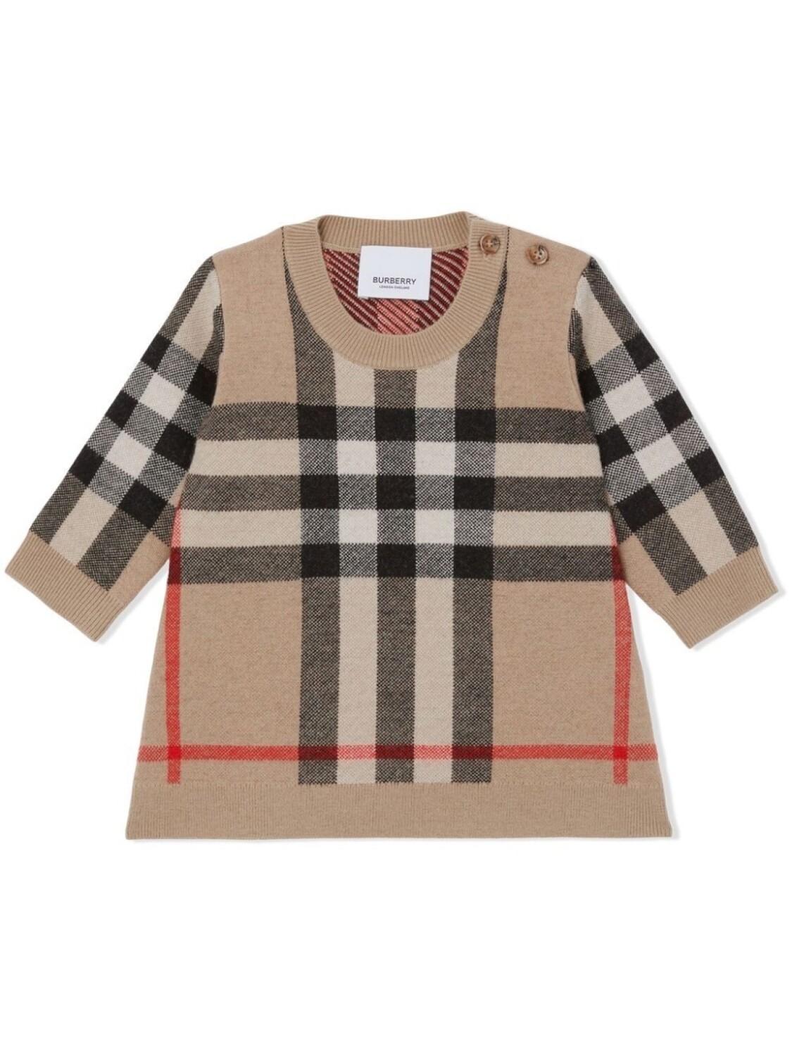 

Burberry Kids платье в клетку Vintage Check, коричневый