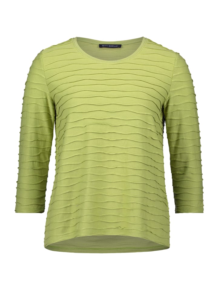 

Betty Barclay Простая футболка с волнообразным рисунком в цвете «Свежий мох»