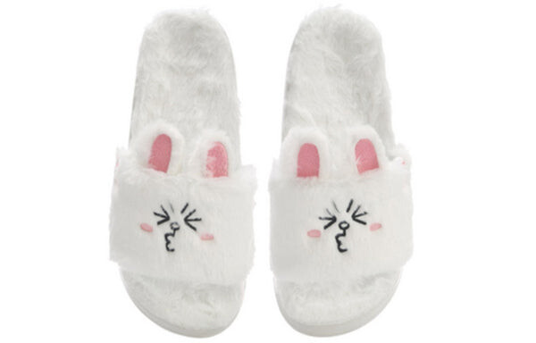 Тапочки x line friends cony slides Li-Ning, белый — фото 4