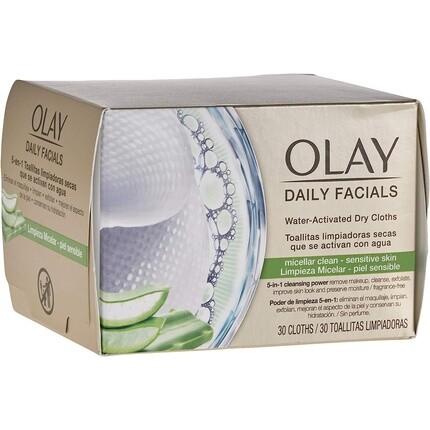 

OLAY Daily Facials Активируемые водой сухие салфетки 5 в 1 Очищающая сила