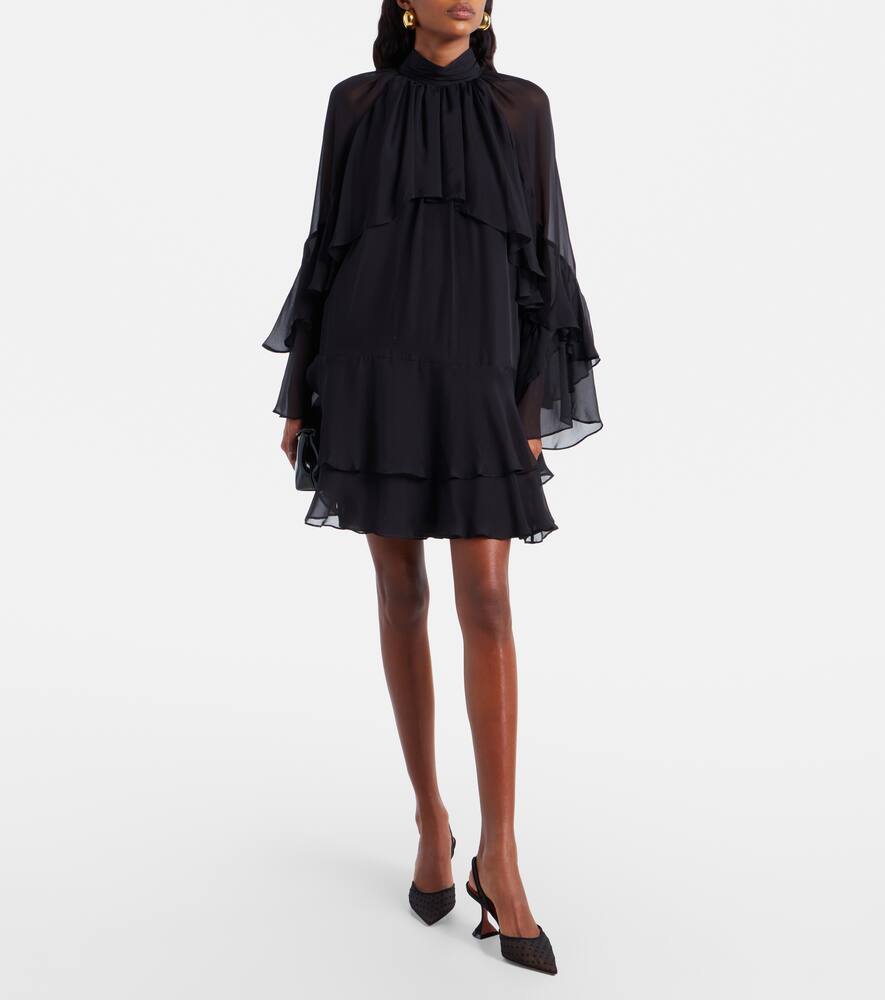 Туфли-лодочки Holli 70 point d'esprit на шлейках Amina Muaddi, Black Polka-Dot — фото 3