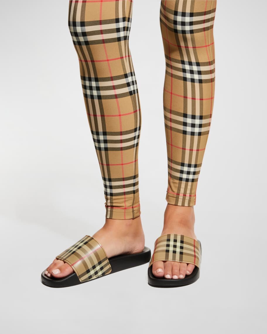Сандалии Furley в винтажную клетку без шлепанца Burberry — фото 2