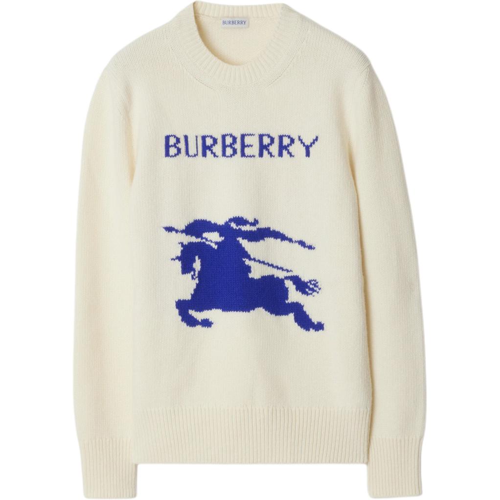 Свитер Burberry Equestrian Knight, белый — фото 3