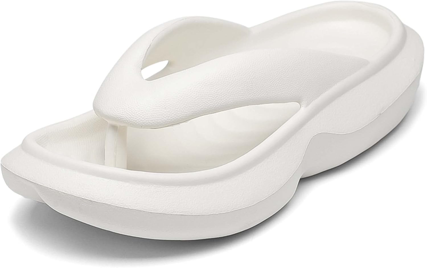 

Летние мужские сандалии-вьетнамки, толстая подошва для любителей, мягкая подошва, фиксатор для стопы, сланцы с фиксацией на пальце, удобные, дышащие, мягкие, повседневные, противоскользящие, износостойкие Generic, белый