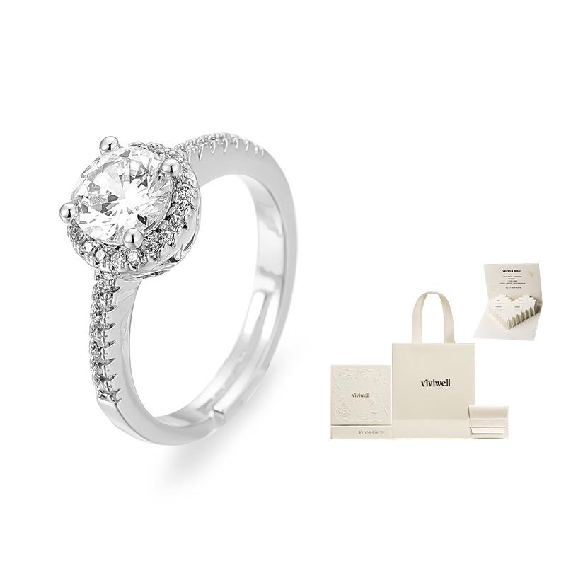 

Нишевое дизайнерское кольцо для женщин VIVIWELL, Sunrise Dawn Diamond Ring